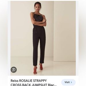 REISS - Rosalie Jumpsuit - Black - size 6